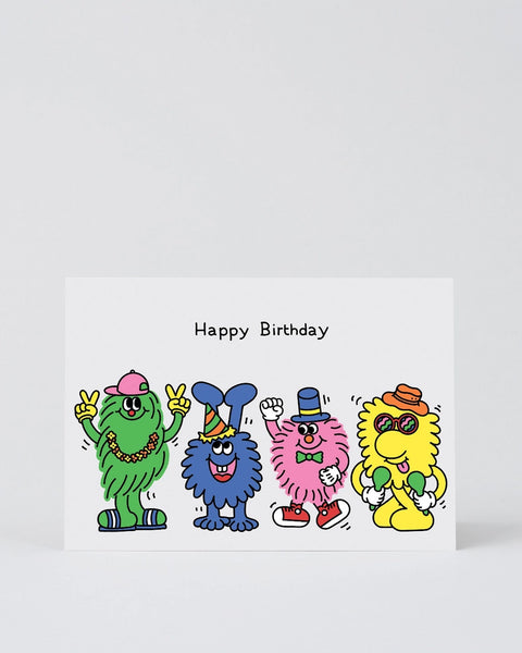 Wrap - Happy Birthday Gang Greetings Card