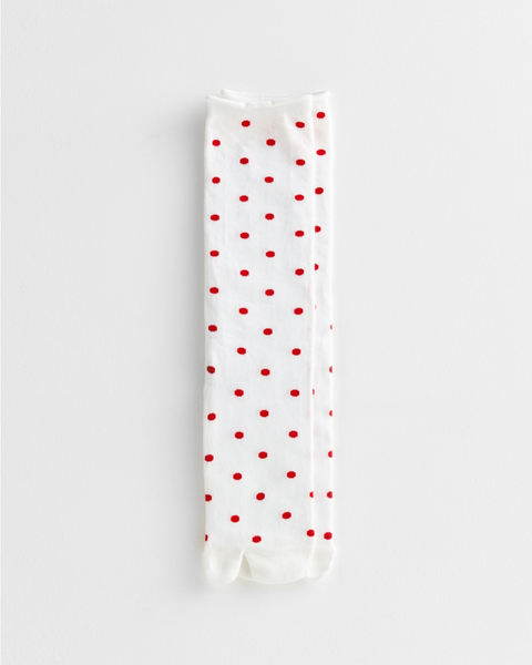 Soft Park - Tabi Socks - Crimson Dot