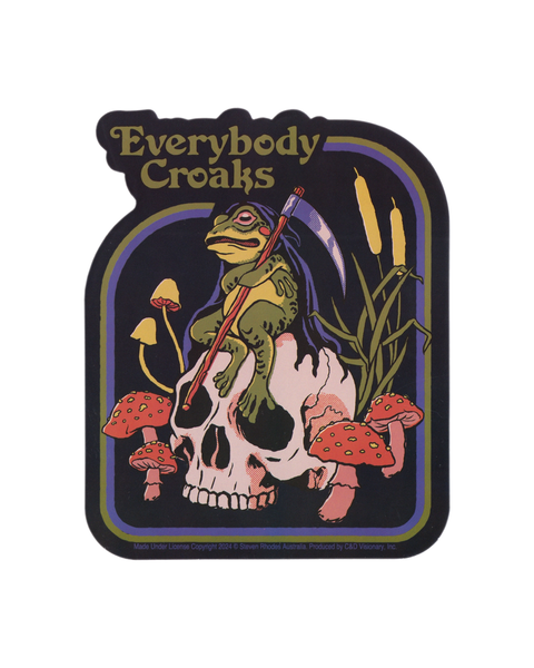Steven Rhodes - Everybody Croaks - Sticker