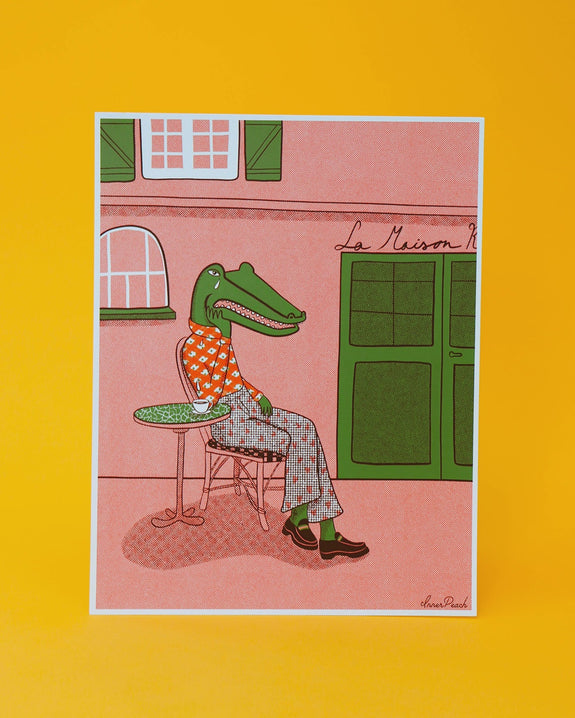 Inner Peach Design - Crocodile Tears Print
