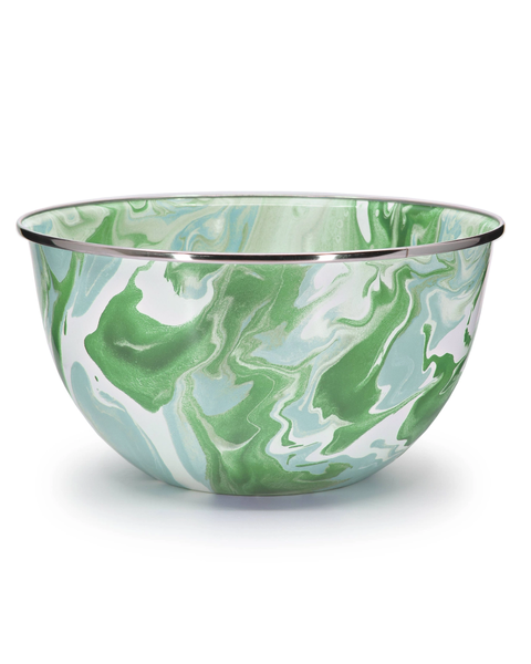 Crow Canyon - Golden Rabbit Enamelware Modern Monet Large Salad Bowl