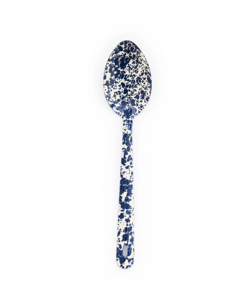 Crow Canyon - Splatter Large Serving Spoon - Navy & Cream
