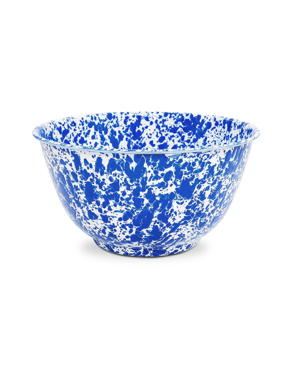 Crow Canyon - Large Salad Bowl - Blue Splatter