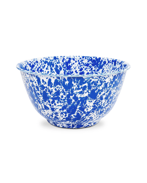 Crow Canyon - Large Salad Bowl - Blue Splatter