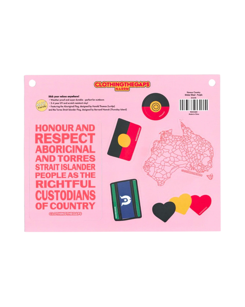 Clothing the Gaps - Honour Country Sticker Sheets