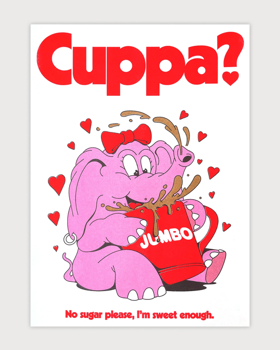 Jumbo Press - Cuppa? A3 Print (Limited Edition)