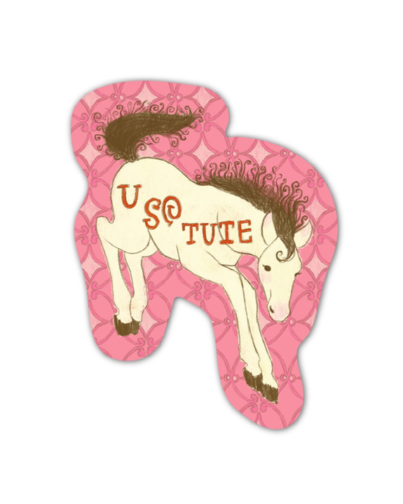 Rags AF - U So Tute Horse! Sticker