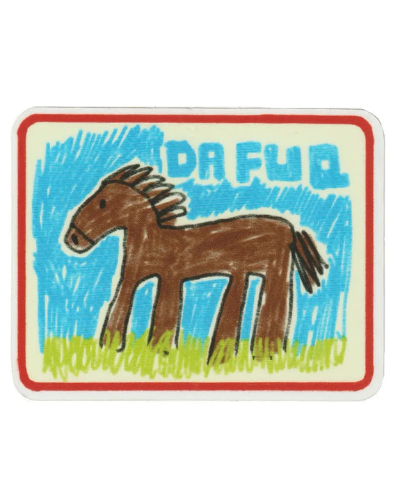 Rags AF - Da Fuq Horse! Sticker