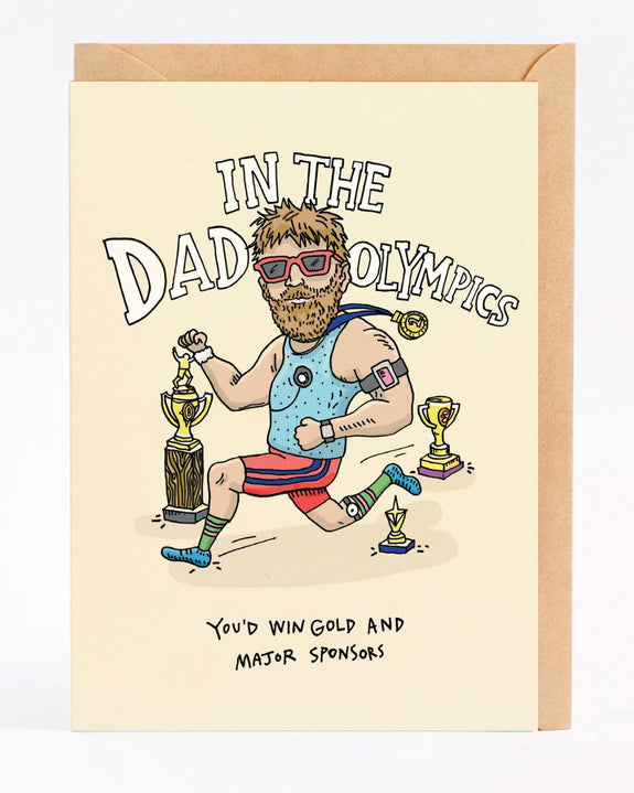 Wally Paper Co Cards - Dad Olympics