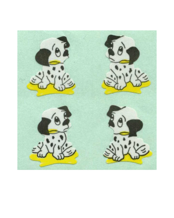 Stickermagic - Tear-off Stickers Square - Dalmation Puppies