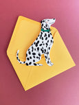 Kitty Kenda Papergoods - Sitting Dalmatian Shaped Greeting Card