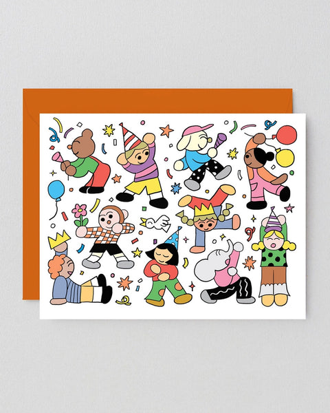 Wrap - Birthday Dancers Kids Greetings Card