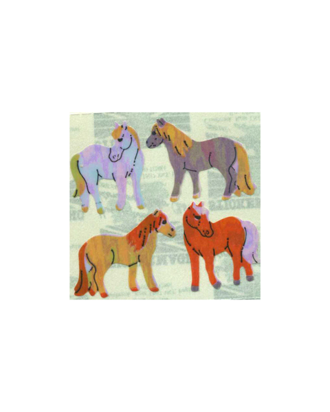 Stickermagic - Pearlie Tear-off Stickers - Dartmoor Ponies