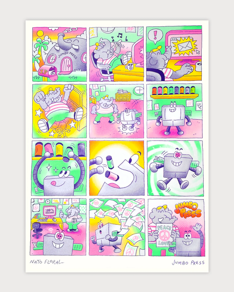 Jumbo Press - A Day at Jumbo Press A3 Print (Limited Edition)