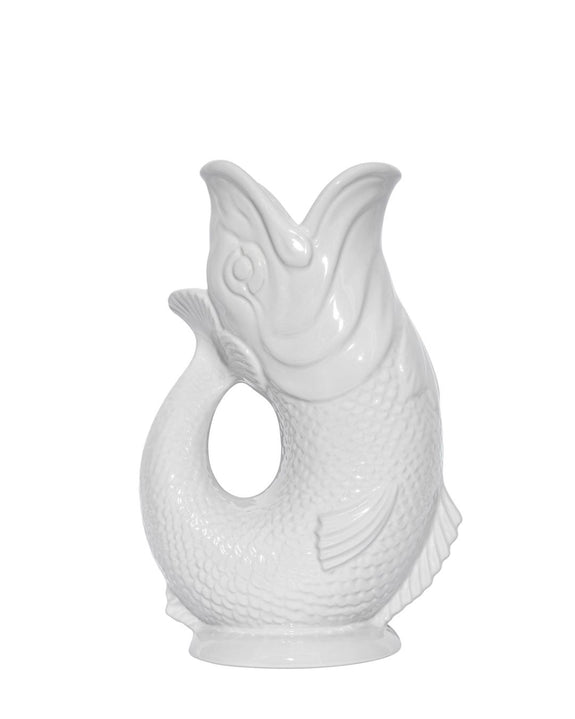 The Original Gluggle Jug - Pitcher Vase - XL - White