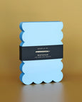 Idlewild Co. Scalloped Shaped Notepad - Aqua + Blue Edge