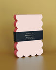 Idlewild Co. Scalloped Shaped Notepad - Peach + Persimmon Edge