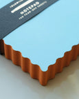 Idlewild Co. Mini Wave Shaped Notepad - Sky + Tangerine Edge