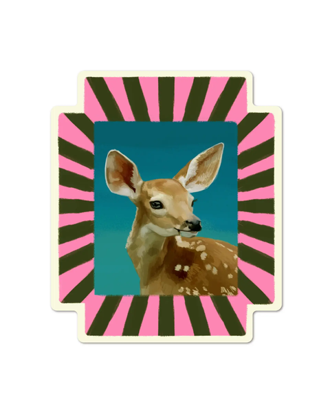 Rags AF - Deer Framed! Sticker