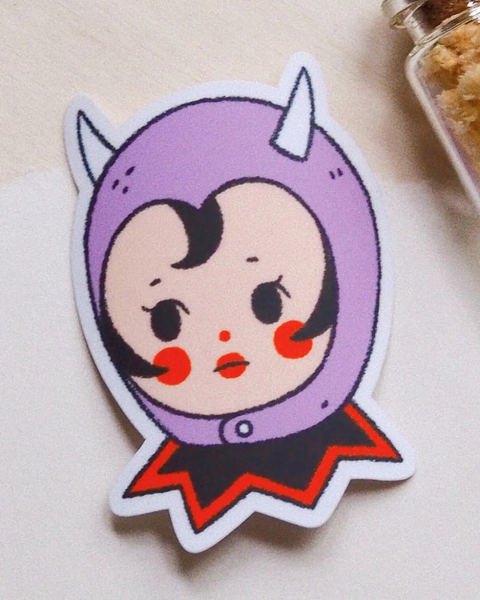 Natamori - Devil Girl - Die Cut Sticker
