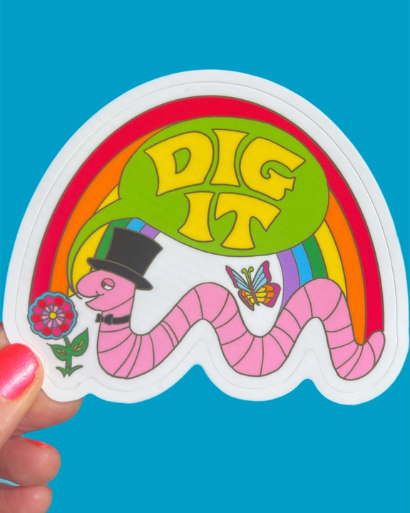 Astral Weekend - Dig It Worm Sticker