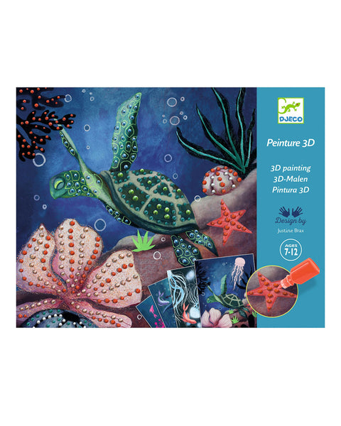 Djeco - Ocean Depths 3D Painting Set