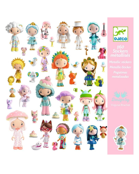 Djeco - Metallic Stickers - Tinyly