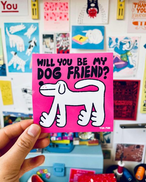 YUK FUN - Dog Friend Sticker