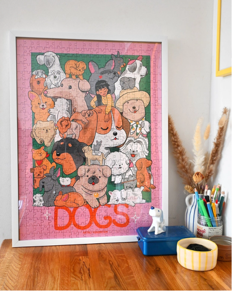 Natali Koromoto - "Dogs" 500 Piece Puzzle