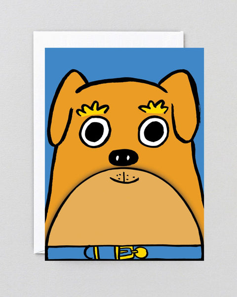Wrap - Dog Fold Out Mouth Birthday Card