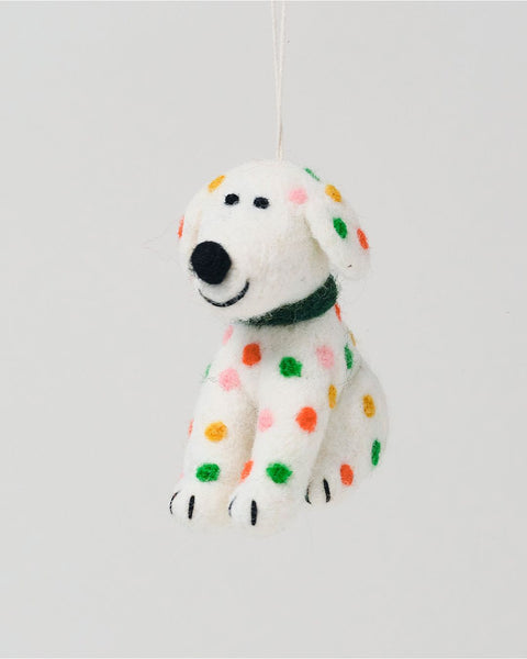Wrap - Hanging Felt Ornament - Chip Dog