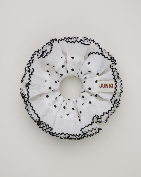 Juniq Scrunchies - Miss Dottie - Black/White
