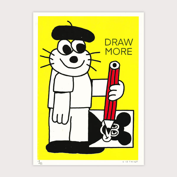 Jumbo Press - Draw More A3 Print (Limited Edition)