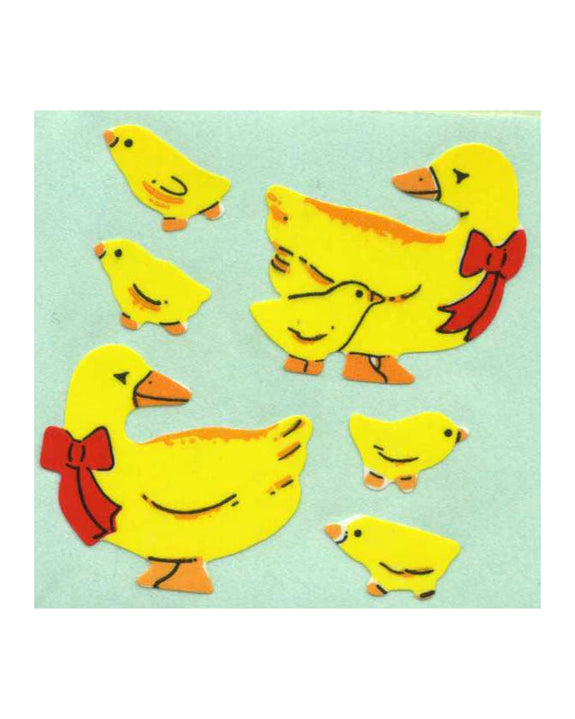 Stickermagic - Tear-off Stickers Square - Duck Family