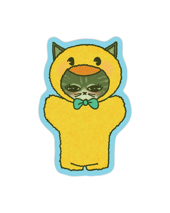 Rags AF - Duck Cat! Sticker