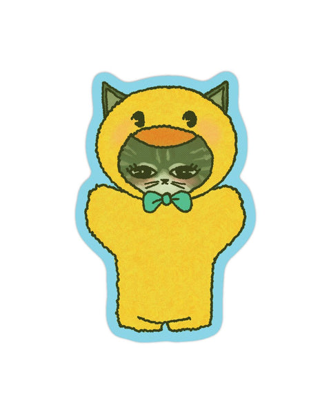 Rags AF - Duck Cat! Sticker