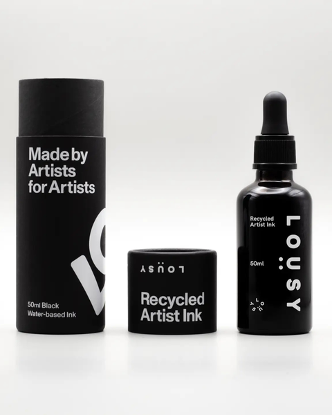 Lousy - Black 50ml Recycled Artist Ink
