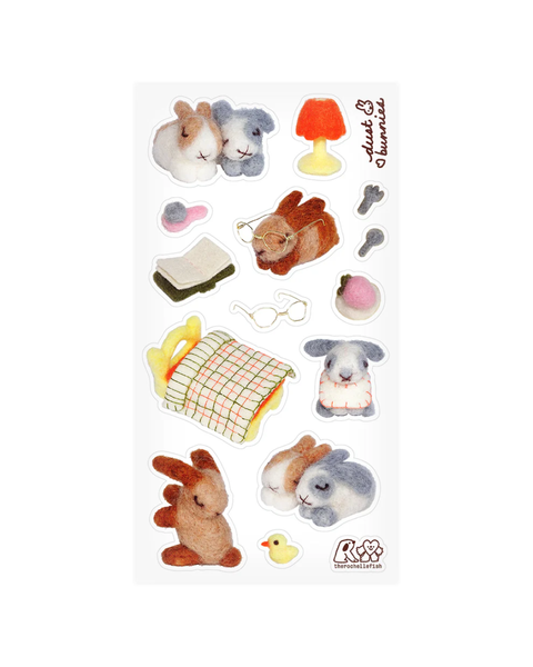 Rochelle Oh - 'Dust Bunnies' Sticker Sheet