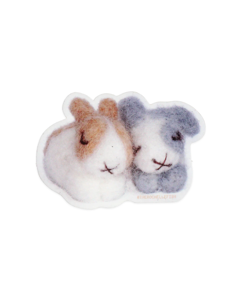 Rochelle Oh - Snuggle - Flake Vinyl Sticker