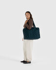 Baggu - Carry On Cloud Bag - Navy Green Check