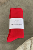 Le Bon Shoppe - Crisp Step Socks - Red