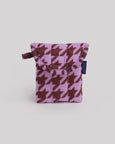 Baggu - Puffy Earbuds Case - Pink Houndstooth