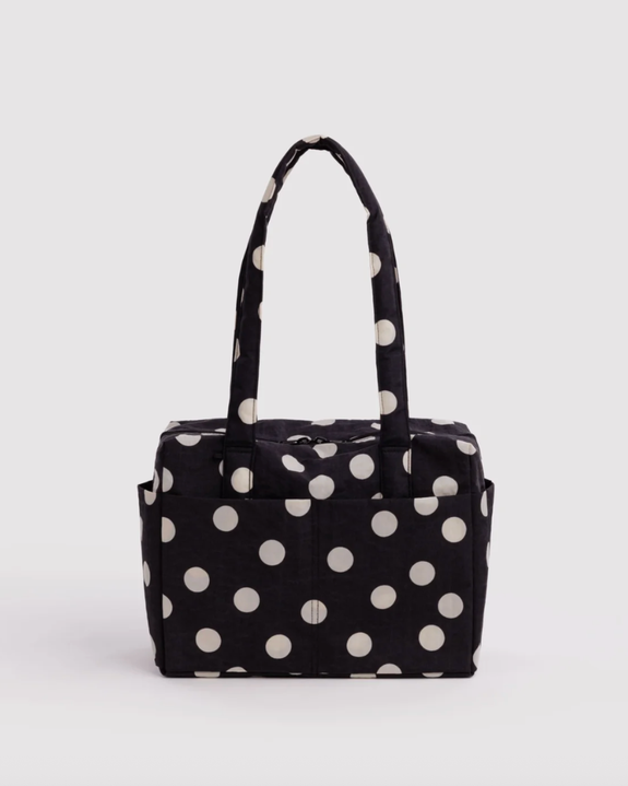 Baggu - Everyday Cloud Bag - Black And Cream - Polka Dot - PRE-ORDER FOR SHIPPING AFTER MONDAY OCTOBER 12TH*