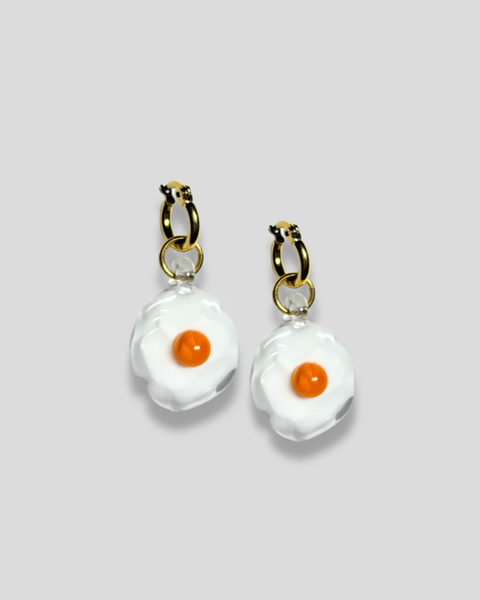 Jean Riley - Edgar Hoops (Eggs) - Sterling Silver