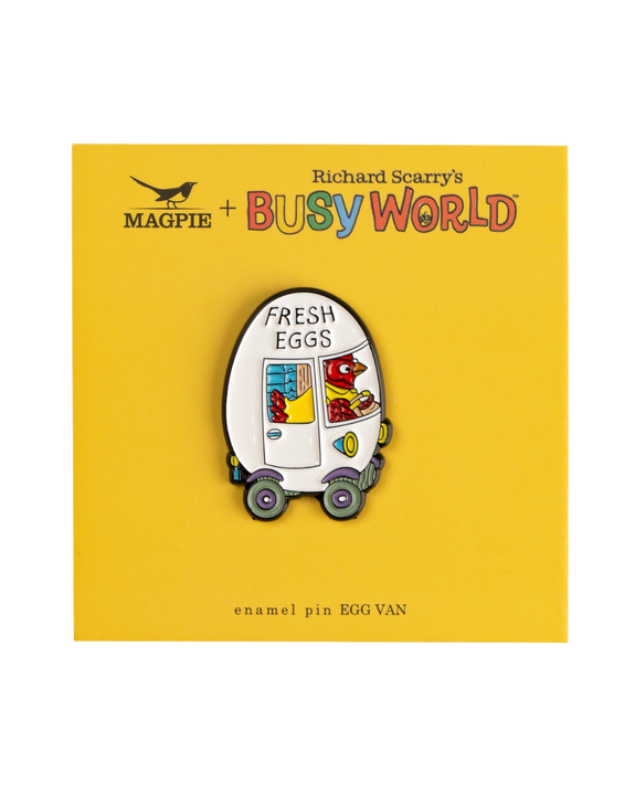 Magpie X Richard Scarry - Enamel Pin - Egg Van