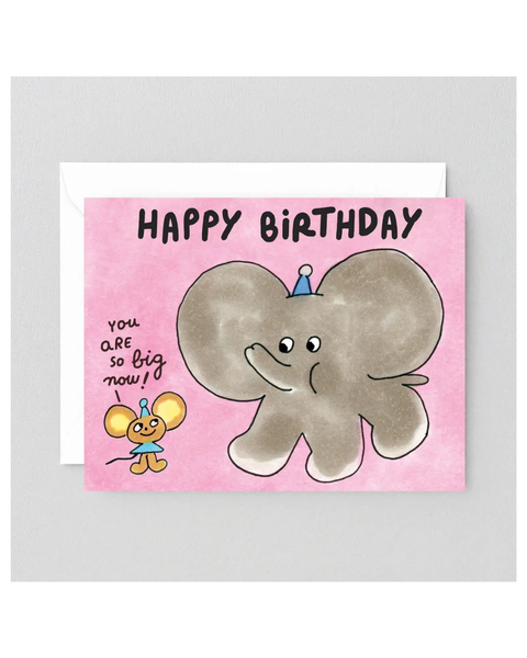 Wrap - Happy Birthday, You Are So Big Now! Kids Greeting Card