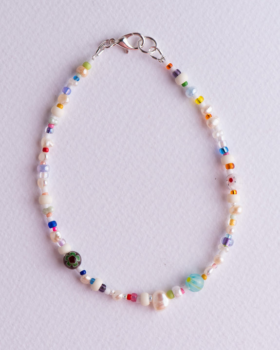 Emily Green - Mini Pearl Anklet