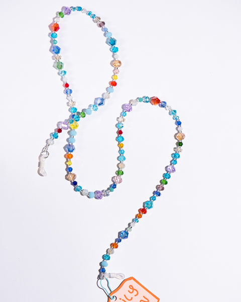 Emily Green - Multicolour Glass Crystal Eyewear Chain