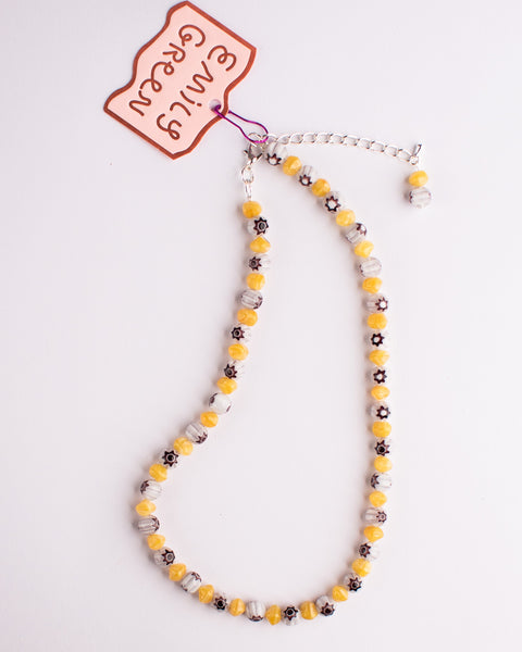 Emily Green - Millefiori Necklace - Honey