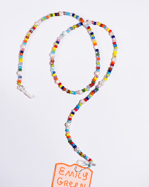 Emily Green - Multicolour Bead and Pearl Eyewear Chain
